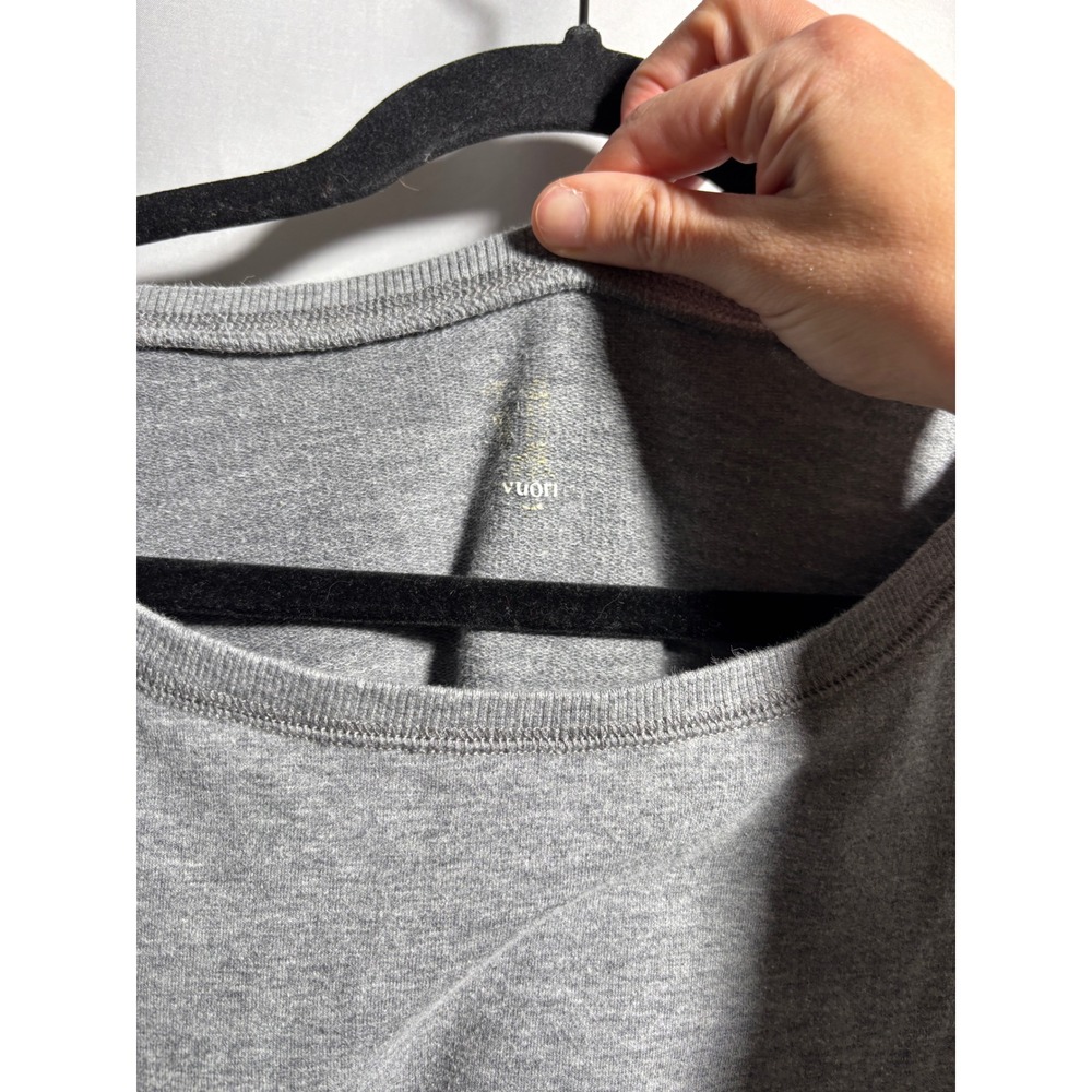 Vuori Gray and Cream Striped Pullover Sweatshirt - Picture 4 of 10